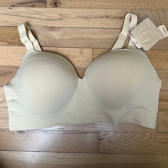 NEW TrueKind Women's 2XL Supportive Comfort Wireless Shaping Bra Beige Nude - Picture 1 of 8